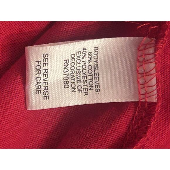 Christmas Red Blouse Size 14/16W It’s Beginning To Look A Lot Like Cocktails...‎ - Picture 7 of 7